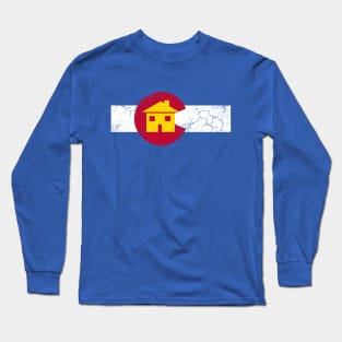 Colorado Flag Home Vintage Retro Fade Long Sleeve T-Shirt